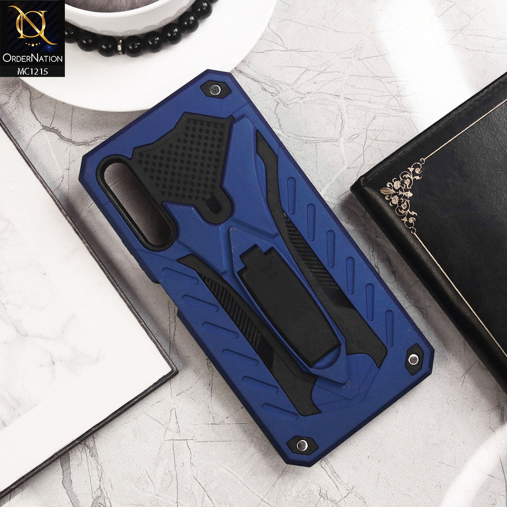 Honor 9X Cover - Blue - Luxury Hybrid Shockproof Stand Case