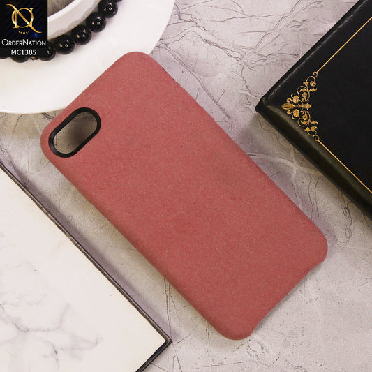 iPhone 8 / 7 Cover - Pink - Premium Al Cantara Leather Case