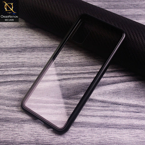 Vivo V19 Neo Cover - Black - Luxury HQ Magnetic Back Glass Case No Glass On Screen Side