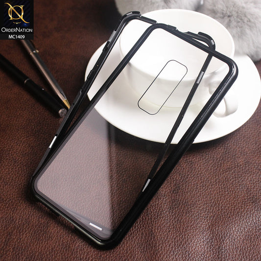 Vivo V17 Pro Cover - Black - Luxury HQ Magnetic Back Glass Case No Glass On Screen Side
