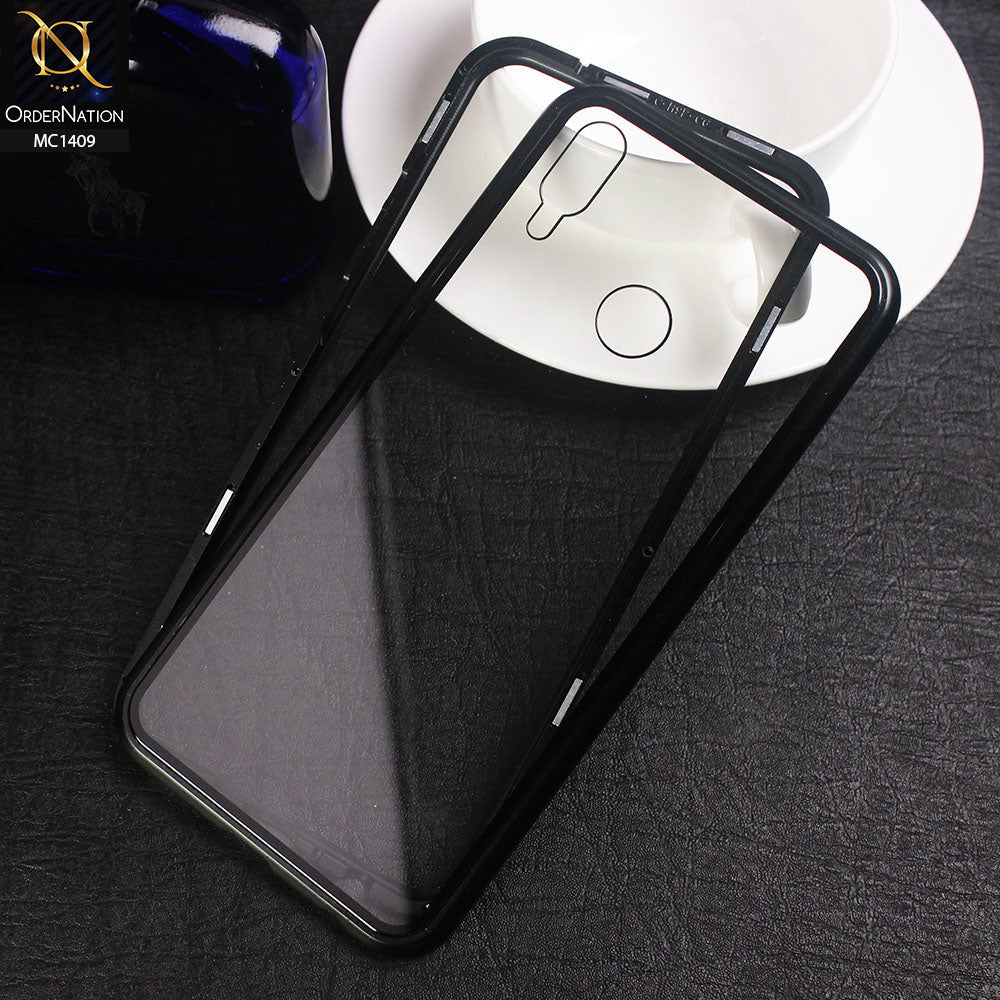 Huawei Y9 2019 Cover - Black - Luxury HQ Magnetic Back Glass Case No Glass On Screen Side