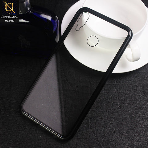 Huawei Y9 2019 Cover - Black - Luxury HQ Magnetic Back Glass Case No Glass On Screen Side