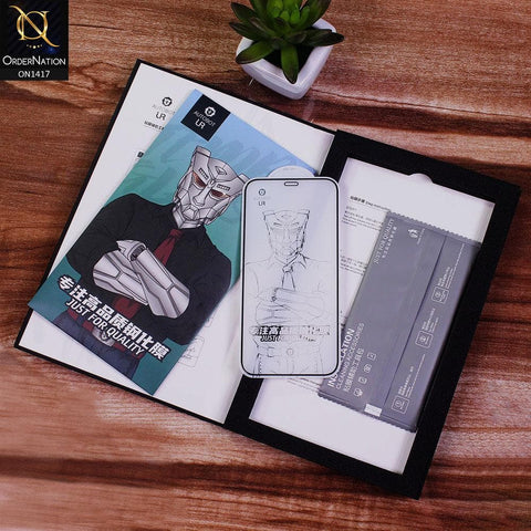 iPhone Autobot Full Covered Tempered Glass Branded For iPhone 8 / 7 - Black