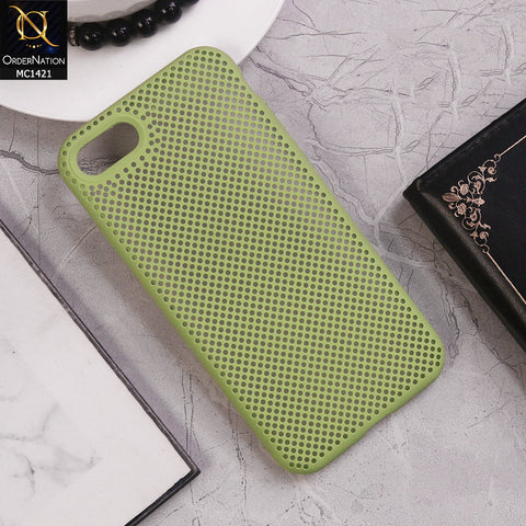iPhone 8 / 7 Cover - Light Green - Soft Candy Doted Silica Gell Breathing Case
