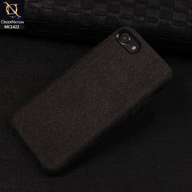 iPhone SE 2020 Cover - Black - Jeans Texture PC Case