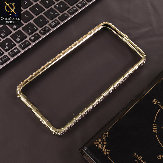iPhone 6s / 6 Cover - Golden - Bling Diamond Rhinestone Crystal Metal Bumper Frame Edge