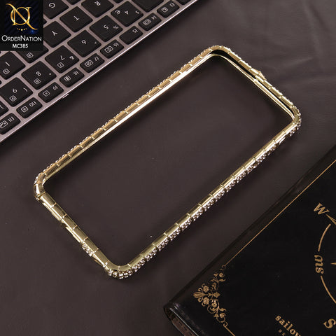 iPhone 6s / 6 Cover - Golden - Bling Diamond Rhinestone Crystal Metal Bumper Frame Edge