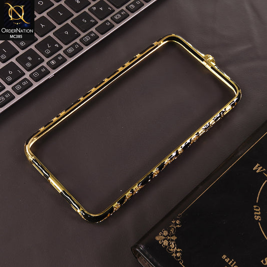 iPhone 6S / 6 Cover - Black - Bling Diamond Rhinestone Crystal Metal Bumper Frame Edge