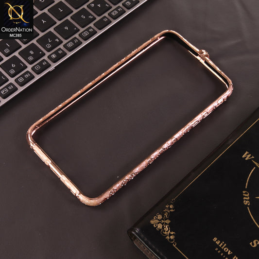 iPhone 6s Plus / 6 Plus Cover - Pink - Bling Diamond Rhinestone Crystal Metal Bumper Frame Edge
