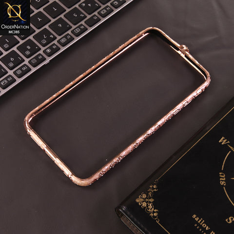 iPhone 6s Plus / 6 Plus Cover - Pink - Bling Diamond Rhinestone Crystal Metal Bumper Frame Edge