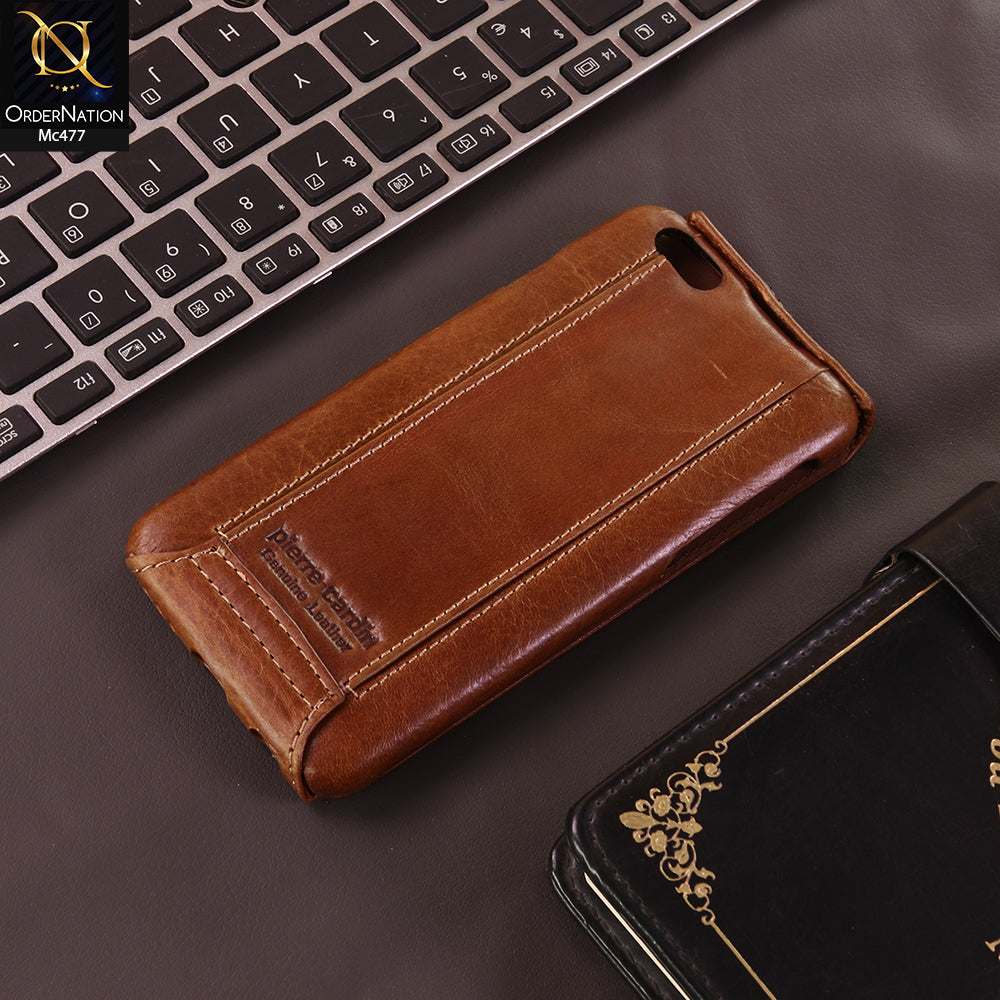 iPhone 6S / 6 Cover - Brown - New Premium Leather Flip Book Protective Case