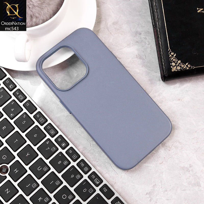 iPhone 14 Pro Cover - Light Purple -  Luxury Elegant Leather Soft Case