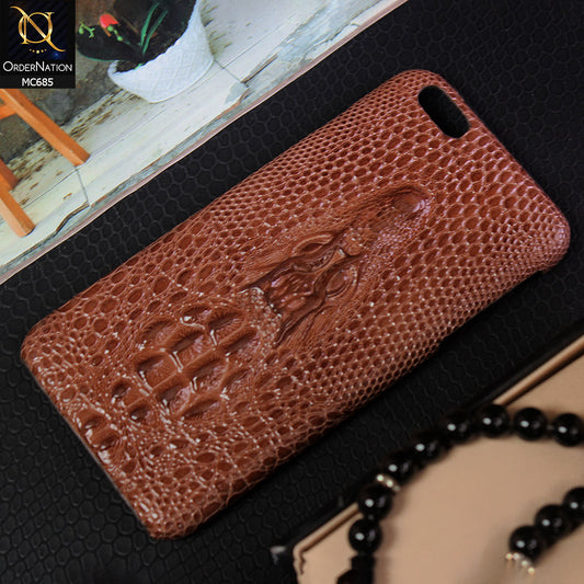 iPhone 6s Plus / 6 Plus Cover - Brown - 3D Smart Design Back Shell Hard Case