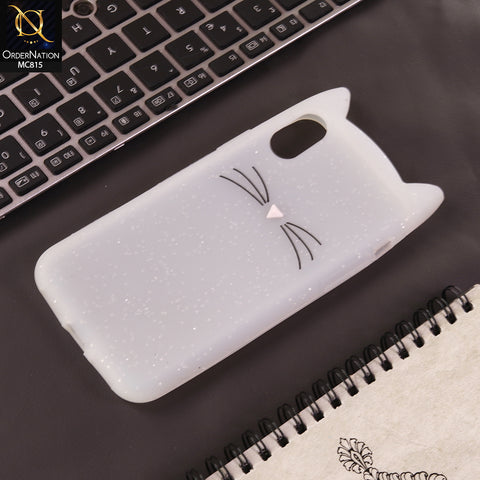 iPhone 6s Plus / 6 Plus Cover - White - Luxury Cute Kitty Soft Tpu Cover Case