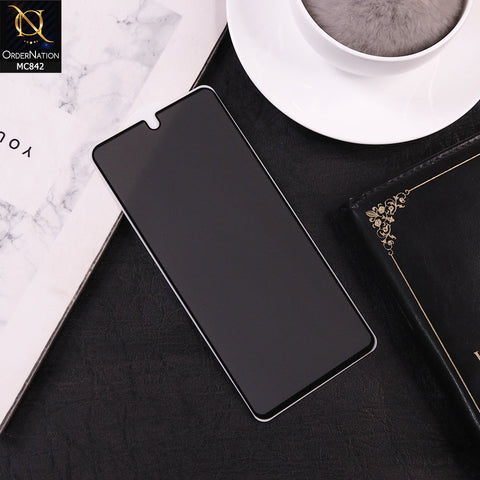 Oppo A40 Screen Protector - Black - Privacy Tempared Screen Protector