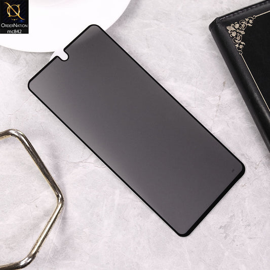 Samsung Galaxy A56 Screen Protector - Black - Kuzoom 20 Degree Vision Dust Proof Privacy Glass Tempered