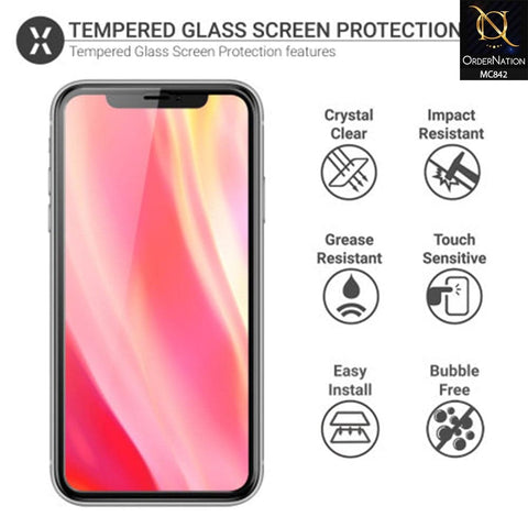 iPhone XR Screen Protector - Black - Privacy Tempared Glass Screen Protector