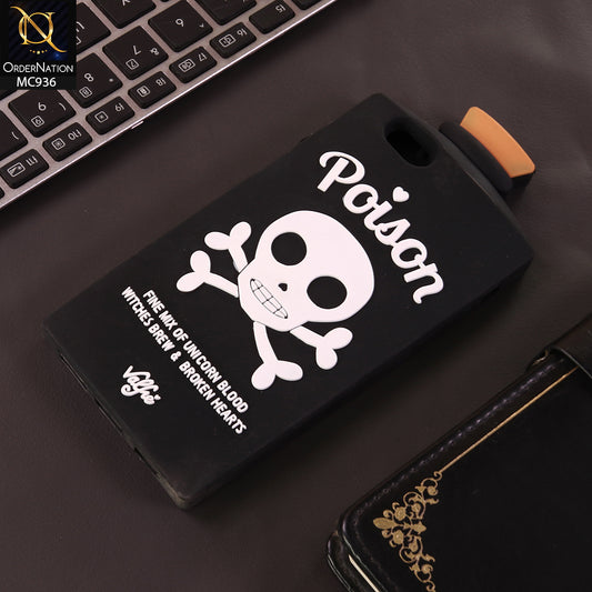 iPhone 6S / 6 Cover - Black - Soft silicone Valfre black bottle phone case