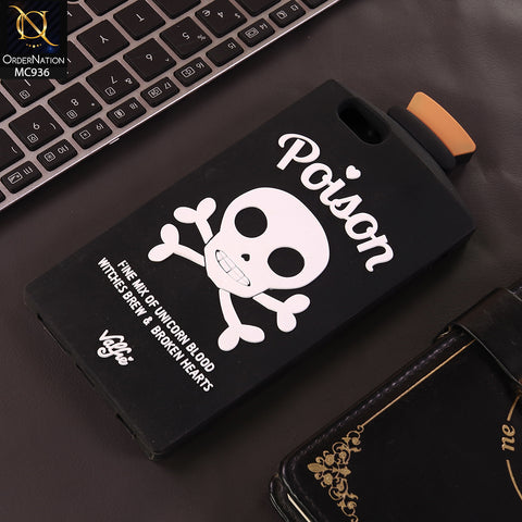 iPhone 6s Plus / 6 Plus Cover - Black - Soft silicone Valfre black bottle phone case