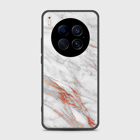 Tecno Camon 40 Premier 5G - White Marble Series - HQ Ultra Shine Premium Infinity Glass Soft Silicon Borders Case