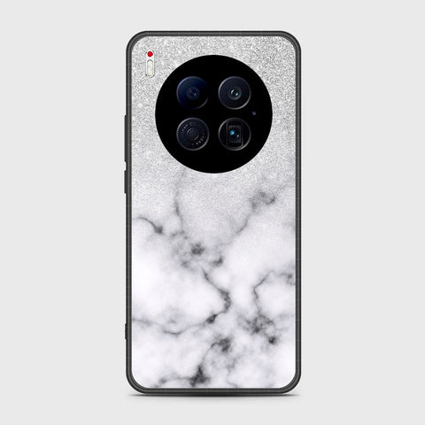 Tecno Camon 40 Premier 5G - White Marble Series - HQ Ultra Shine Premium Infinity Glass Soft Silicon Borders Case