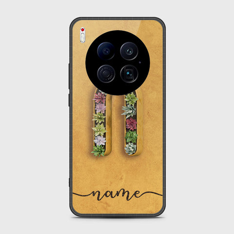 Tecno Camon 40 Premier 5G - Personalized Alphabet Series - HQ Ultra Shine Premium Infinity Glass Soft Silicon Borders Case