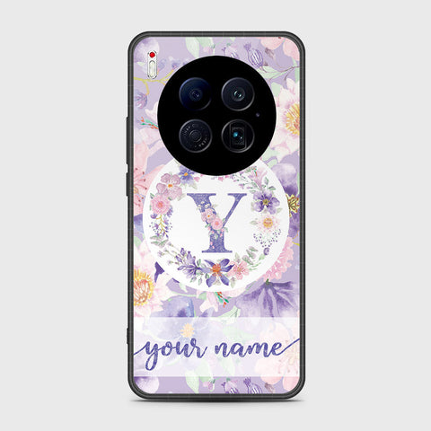 Tecno Camon 40 Premier 5G - Personalized Alphabet Series - HQ Ultra Shine Premium Infinity Glass Soft Silicon Borders Case