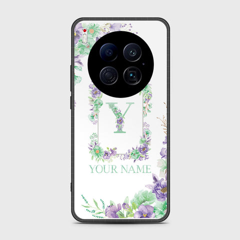 Tecno Camon 40 Premier 5G - Personalized Alphabet Series - HQ Ultra Shine Premium Infinity Glass Soft Silicon Borders Case