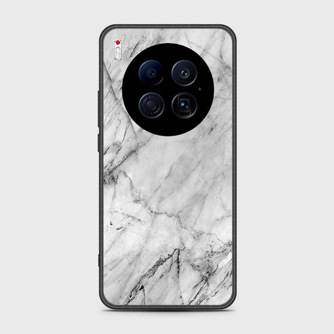 Tecno Camon 40 Premier 5G - White Marble Series - HQ Ultra Shine Premium Infinity Glass Soft Silicon Borders Case