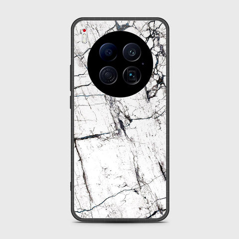 Tecno Camon 40 Premier 5G - White Marble Series 2 - HQ Ultra Shine Premium Infinity Glass Soft Silicon Borders Case