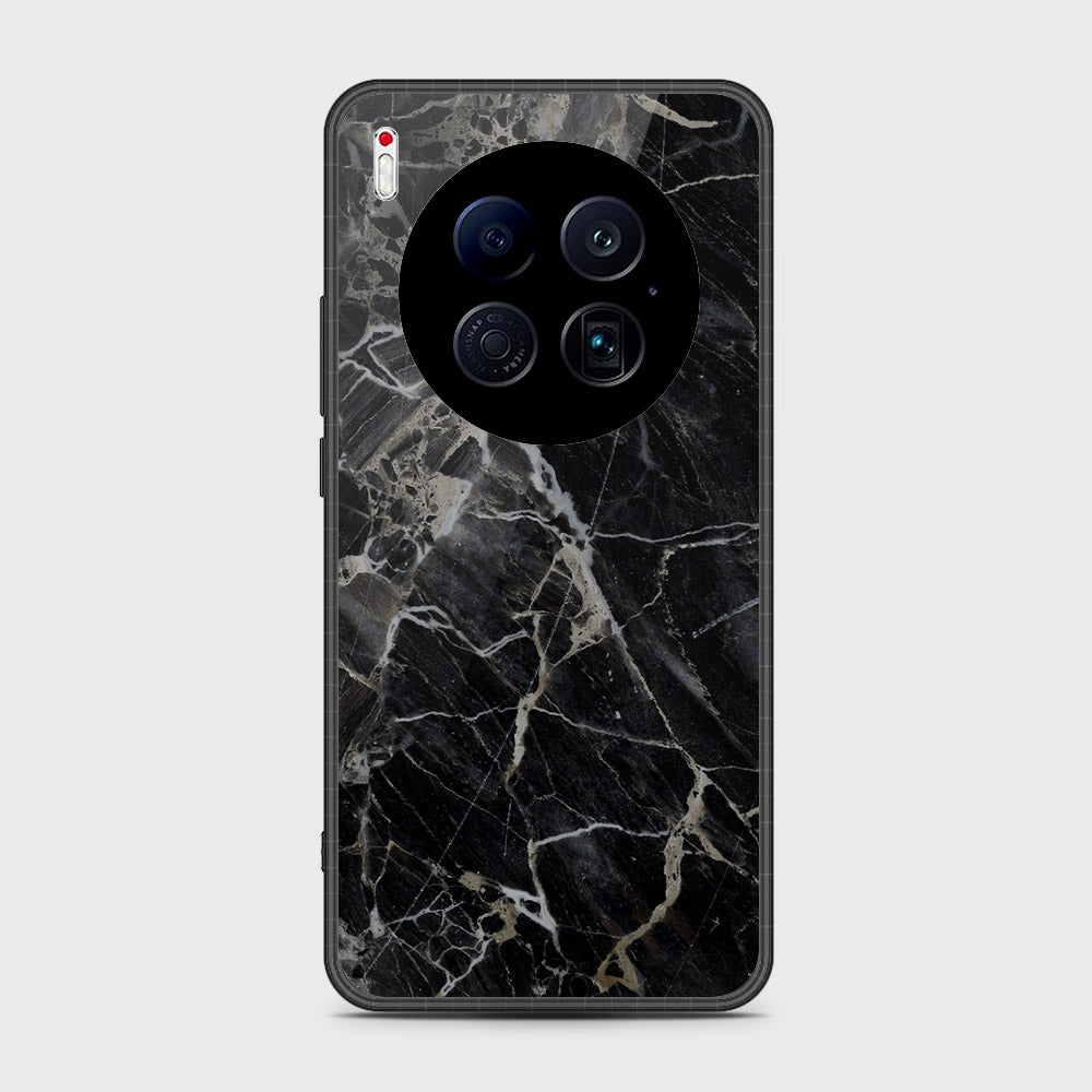 Tecno Camon 40 Premier 5G - Black Marble Series - HQ Ultra Shine Premium Infinity Glass Soft Silicon Borders Case