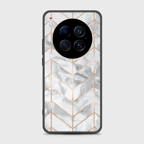 Tecno Camon 40 Premier 5G - White Marble Series 2 - HQ Ultra Shine Premium Infinity Glass Soft Silicon Borders Case