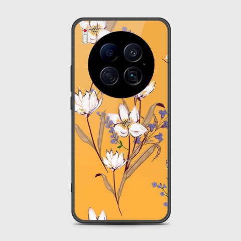 Tecno Camon 40 Premier 5G - Floral Series - HQ Ultra Shine Premium Infinity Glass Soft Silicon Borders Case