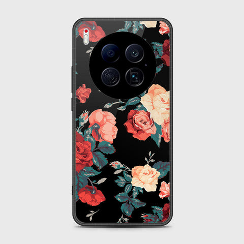 Tecno Camon 40 Premier 5G - Floral Series 2 - HQ Ultra Shine Premium Infinity Glass Soft Silicon Borders Case
