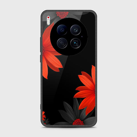 Tecno Camon 40 Premier 5G - Floral Series 2 - HQ Ultra Shine Premium Infinity Glass Soft Silicon Borders Case