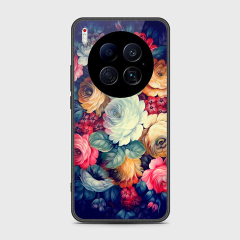 Tecno Camon 40 Premier 5G - Floral Series 2 - HQ Ultra Shine Premium Infinity Glass Soft Silicon Borders Case