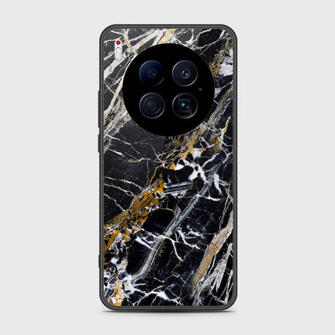 Tecno Camon 40 Premier 5G - Black Marble Series - HQ Ultra Shine Premium Infinity Glass Soft Silicon Borders Case