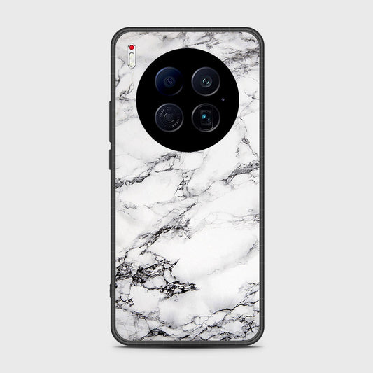 Tecno Camon 40 Premier 5G - White Marble Series - HQ Ultra Shine Premium Infinity Glass Soft Silicon Borders Case