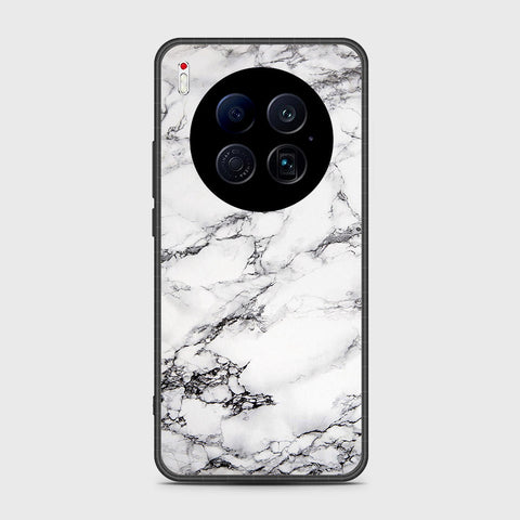 Tecno Camon 40 Premier 5G - White Marble Series - HQ Ultra Shine Premium Infinity Glass Soft Silicon Borders Case