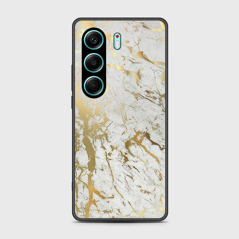 Tecno Camon 40 - White Marble Series - HQ Premium Shine Durable Shatterproof Case