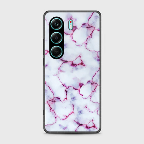 Tecno Camon 40 - White Marble Series - HQ Premium Shine Durable Shatterproof Case
