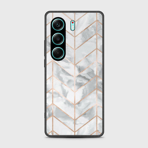 Tecno Camon 40 - White Marble Series 2 - HQ Premium Shine Durable Shatterproof Case