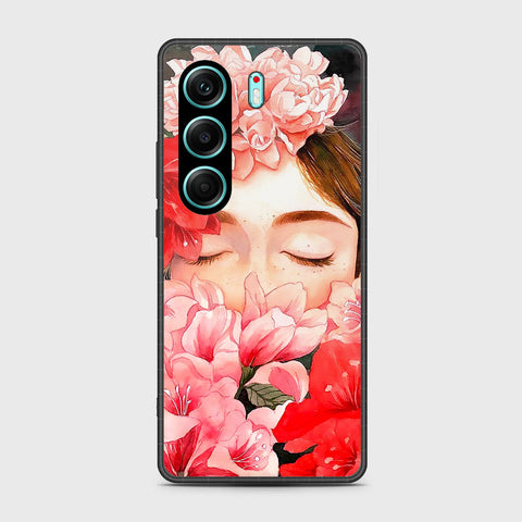 Tecno Camon 40 - Floral Series - HQ Premium Shine Durable Shatterproof Case