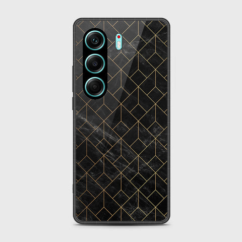 Tecno Camon 40 Pro - Black Marble Series - HQ Premium Shine Durable Shatterproof Case
