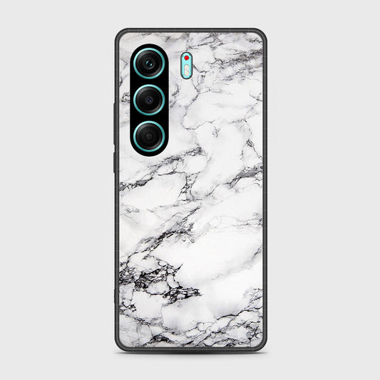 Tecno Camon 40 Pro - White Marble Series - HQ Premium Shine Durable Shatterproof Case
