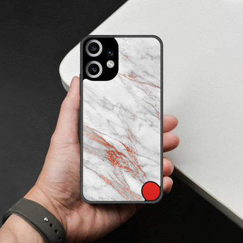 Nothing Phone CMF 2 Pro Cover - White Marble Series - HQ Premium Shine Durable Shatterproof Case