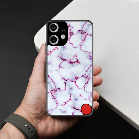 Nothing Phone CMF 2 Pro Cover - White Marble Series - HQ Premium Shine Durable Shatterproof Case