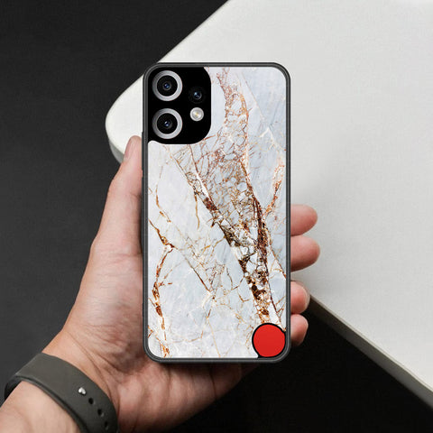 Nothing Phone CMF 2 Pro Cover - White Marble Series - HQ Premium Shine Durable Shatterproof Case