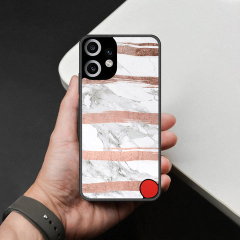 Nothing Phone CMF 2 Pro Cover - White Marble Series - HQ Premium Shine Durable Shatterproof Case