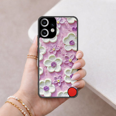 Nothing Phone CMF 2 Pro Cover - Floral Series - Design 4 - Purple & White - HQ Premium Shine Durable Shatterproof Case